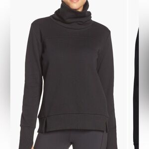 ALO Yoga Haze Black Turtleneck Sweatshirt